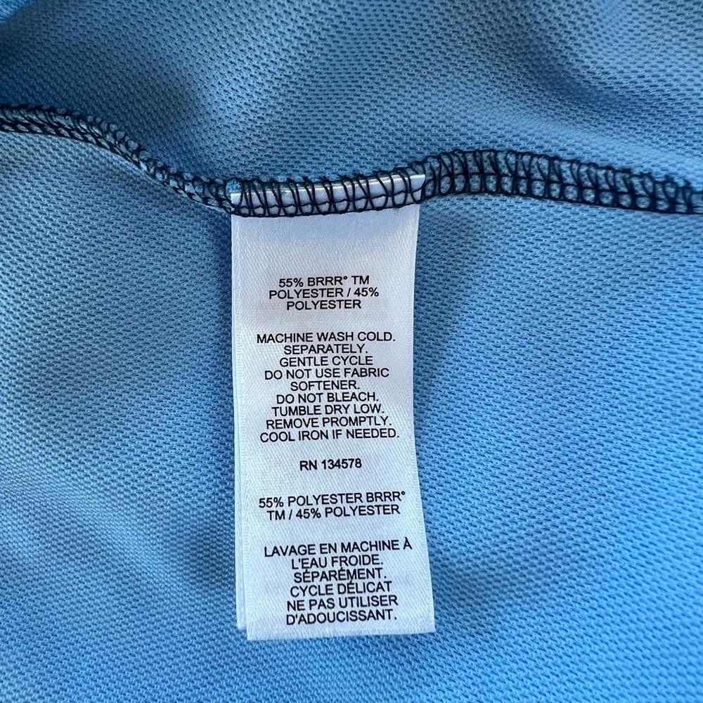 Vineyard Vines Palmetto Quarter-Zip Long Sleeve Performance Pullover Blue, S - Picture 9 of 10